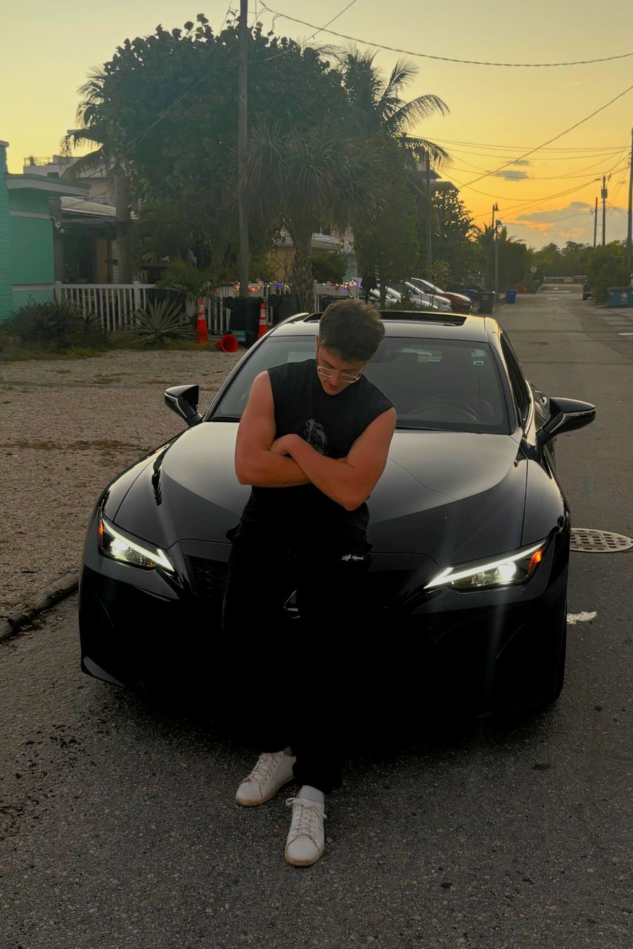 Dylan Kolker at sunset in South Florida